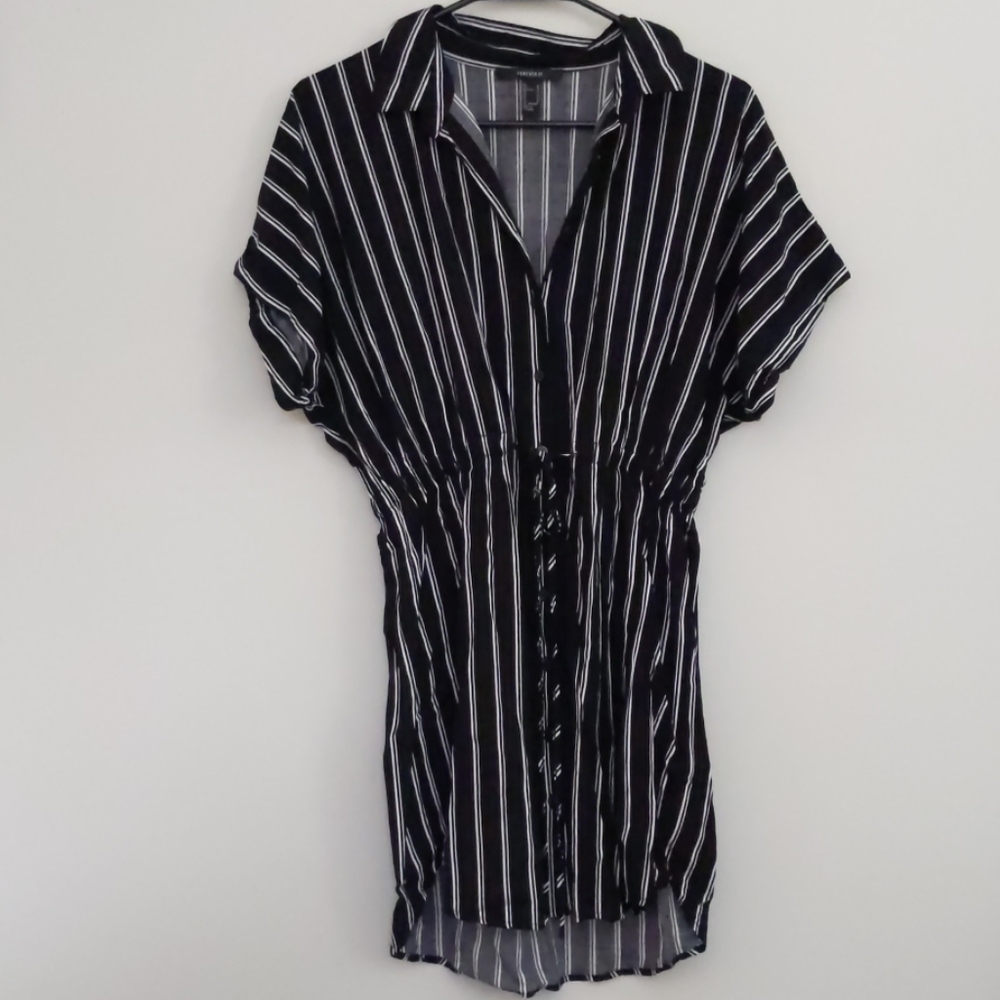 Striped Button Down Dress